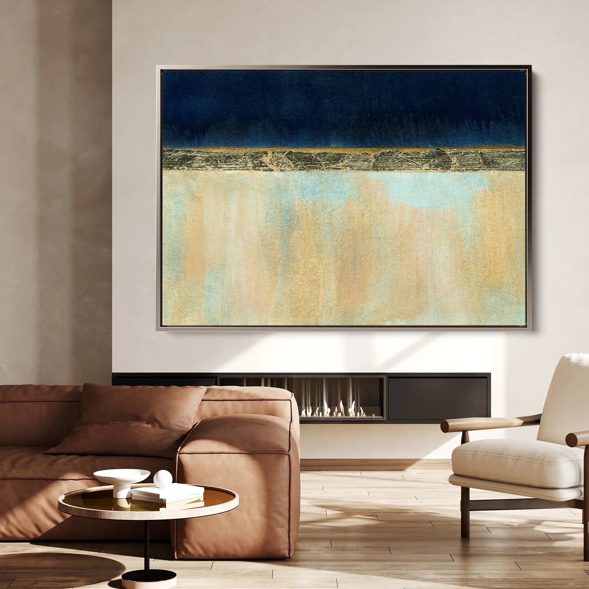 Abstract 101 Canvas Art 18" x 24" / 45 x 60 cm / Black