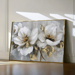 Floral 101 Canvas Art 60 x 40 cm / Black