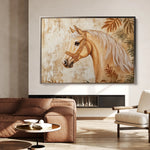Horses 101 Canvas Art 18" x 24" / 45 x 60 cm / Black