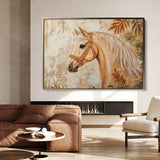 Horses 101 Canvas Art 18" x 24" / 45 x 60 cm / Black