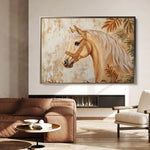 Horses 101 Canvas Art 60 x 40 cm / Black