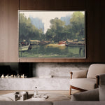 Landscape 101 Canvas Art 18" x 24" / 45 x 60 cm / Black