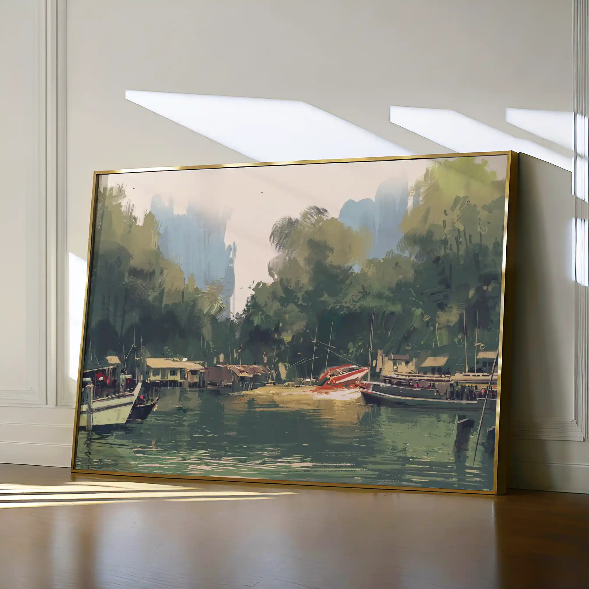 Landscape 101 Canvas Art 60 x 40 cm / Black