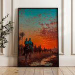 Orientalist 101 Canvas Art 18" x 24" / 45 x 60 cm / Black