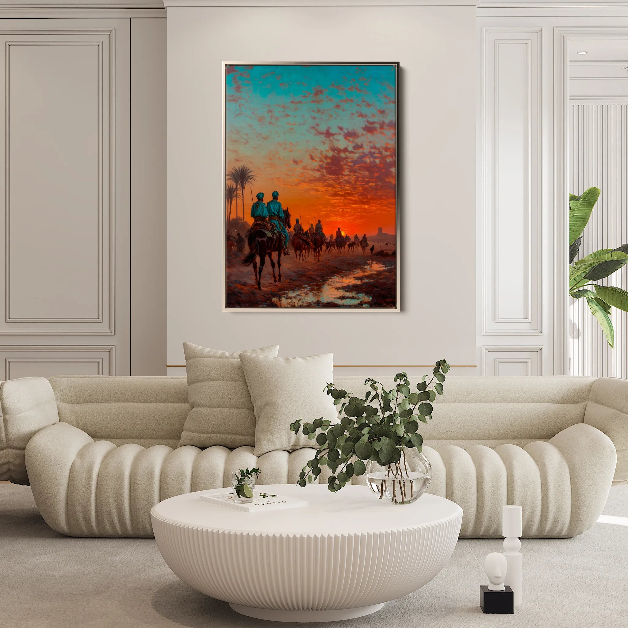 Orientalist 101 Canvas Art 18" x 24" / 45 x 60 cm / Black