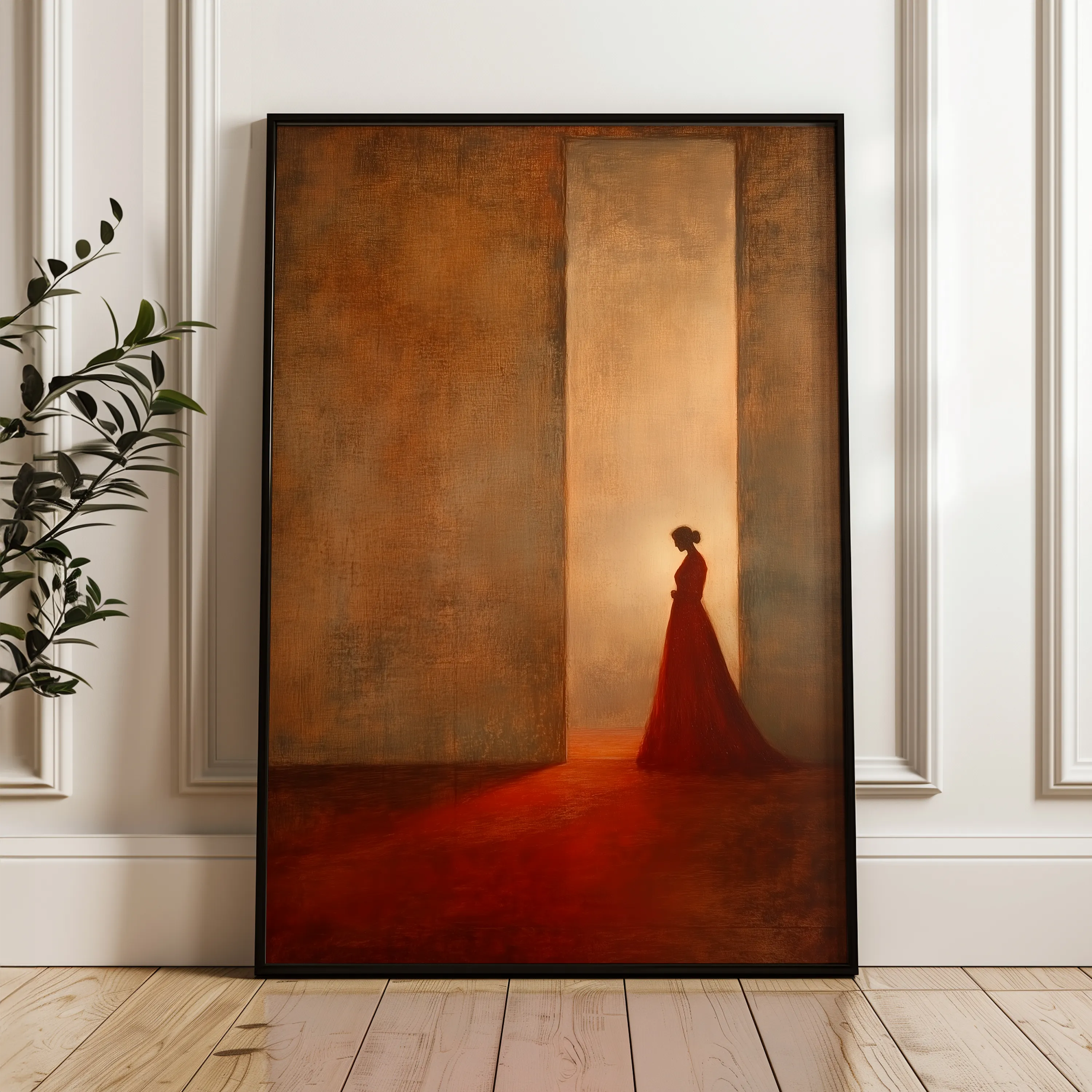 Portrait 101 Canvas Art 18" x 24" / 45 x 60 cm / Black