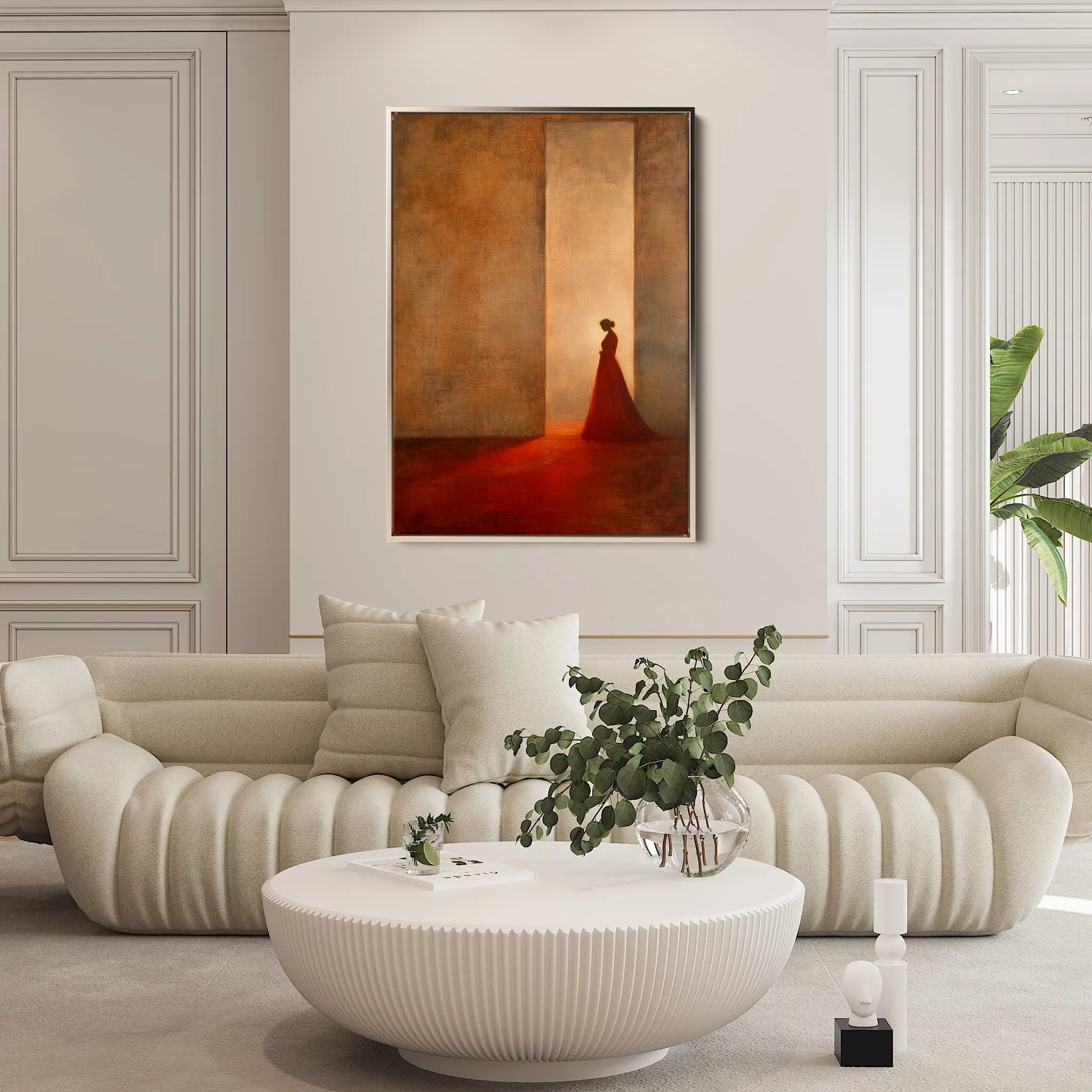 Portrait 101 Canvas Art 18" x 24" / 45 x 60 cm / Black
