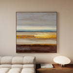 Abstract 1010 Canvas Art 16" x 16" / 40 x 40 cm / Black