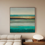 Abstract 1011 Canvas Art 16" x 16" / 40 x 40 cm / Black