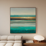 Abstract 1011 Canvas Art 60 x 60 cm / Black