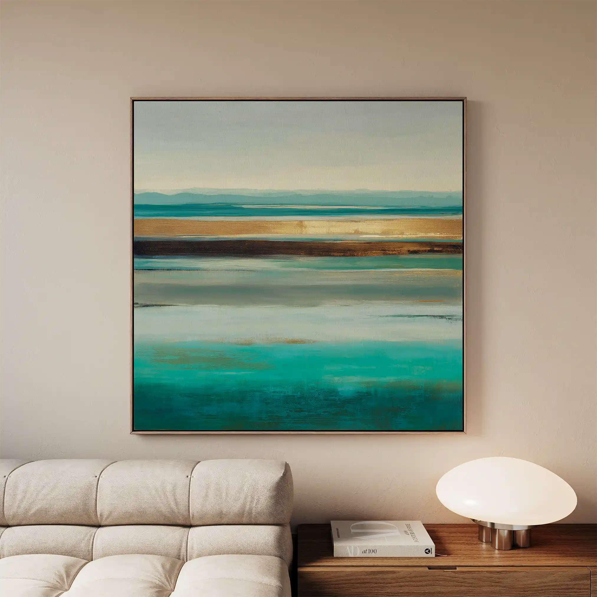 Abstract 1011 Canvas Art 60 x 60 cm / Black