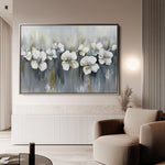 Floral 1011 Canvas Art 18" x 24" / 45 x 60 cm / Black