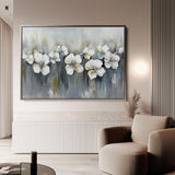 Floral 1011 Canvas Art 18" x 24" / 45 x 60 cm / Black