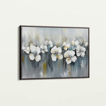 Floral 1011 Canvas Art 18" x 24" / 45 x 60 cm / Black