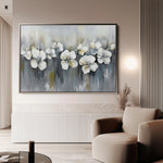 Floral 1011 Canvas Art 60 x 40 cm / Black