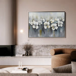 Floral 1011 Canvas Art 60 x 40 cm / Black