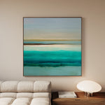 Abstract 1012 Canvas Art 16" x 16" / 40 x 40 cm / Black
