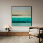 Abstract 1012 Canvas Art 16" x 16" / 40 x 40 cm / Black