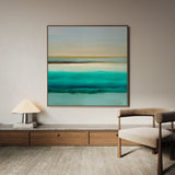 Abstract 1012 Canvas Art 16" x 16" / 40 x 40 cm / Black