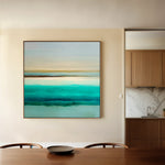 Abstract 1012 Canvas Art 16" x 16" / 40 x 40 cm / Black