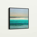 Abstract 1012 Canvas Art 16" x 16" / 40 x 40 cm / Black