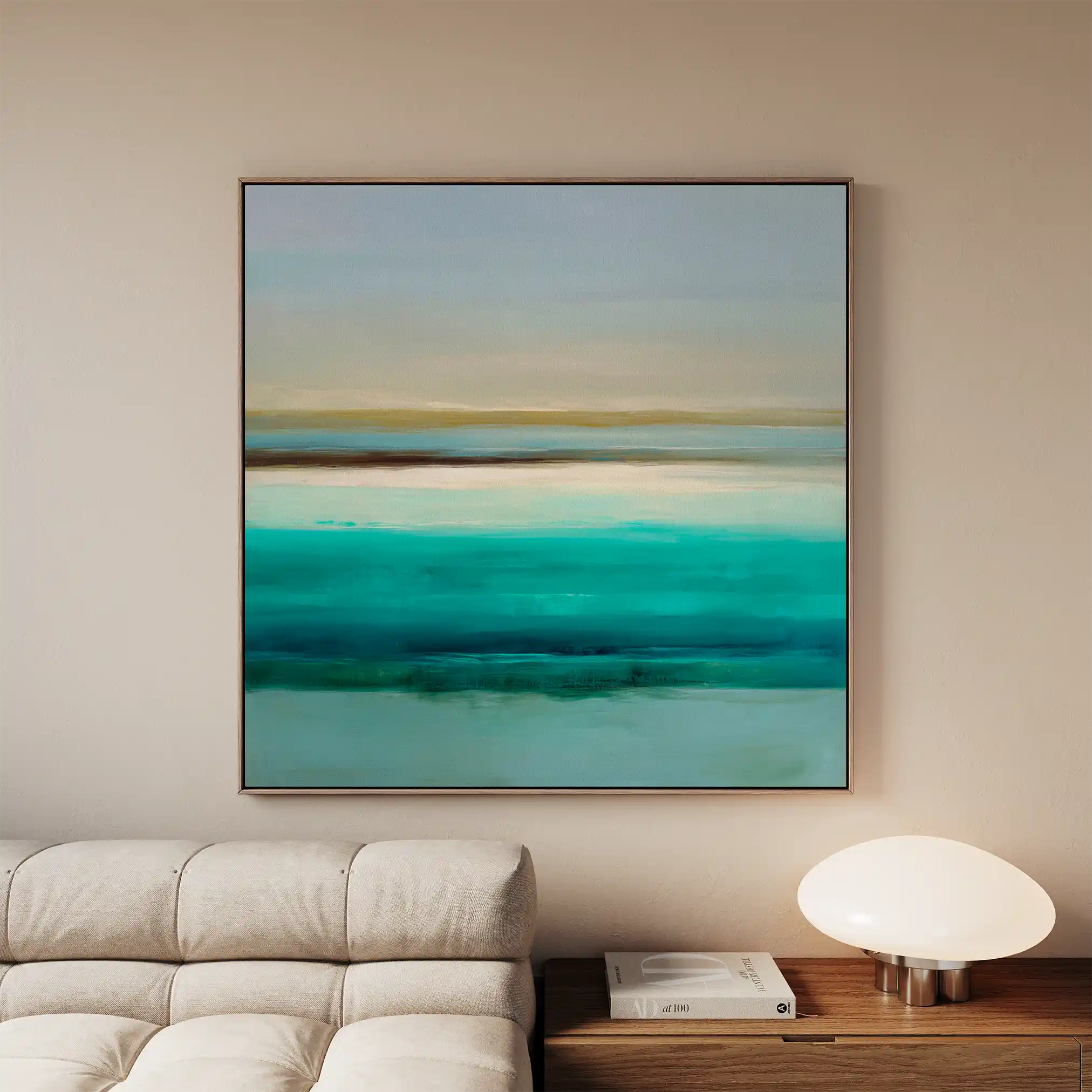 Abstract 1012 Canvas Art 60 x 60 cm / Black
