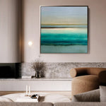 Abstract 1012 Canvas Art 60 x 60 cm / Black