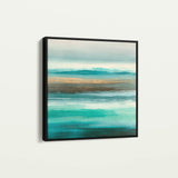 Abstract 1013 Canvas Art 16" x 16" / 40 x 40 cm / Black