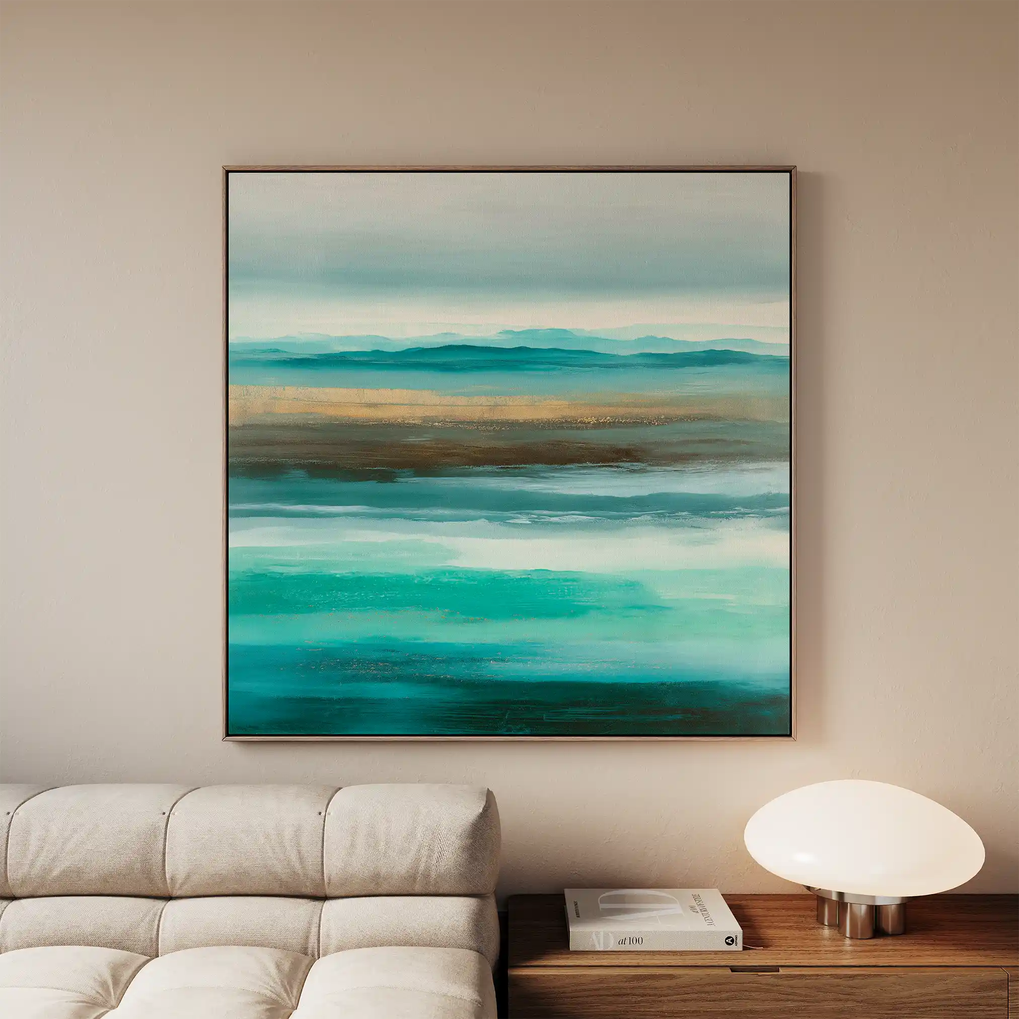 Abstract 1013 Canvas Art 60 x 60 cm / Black
