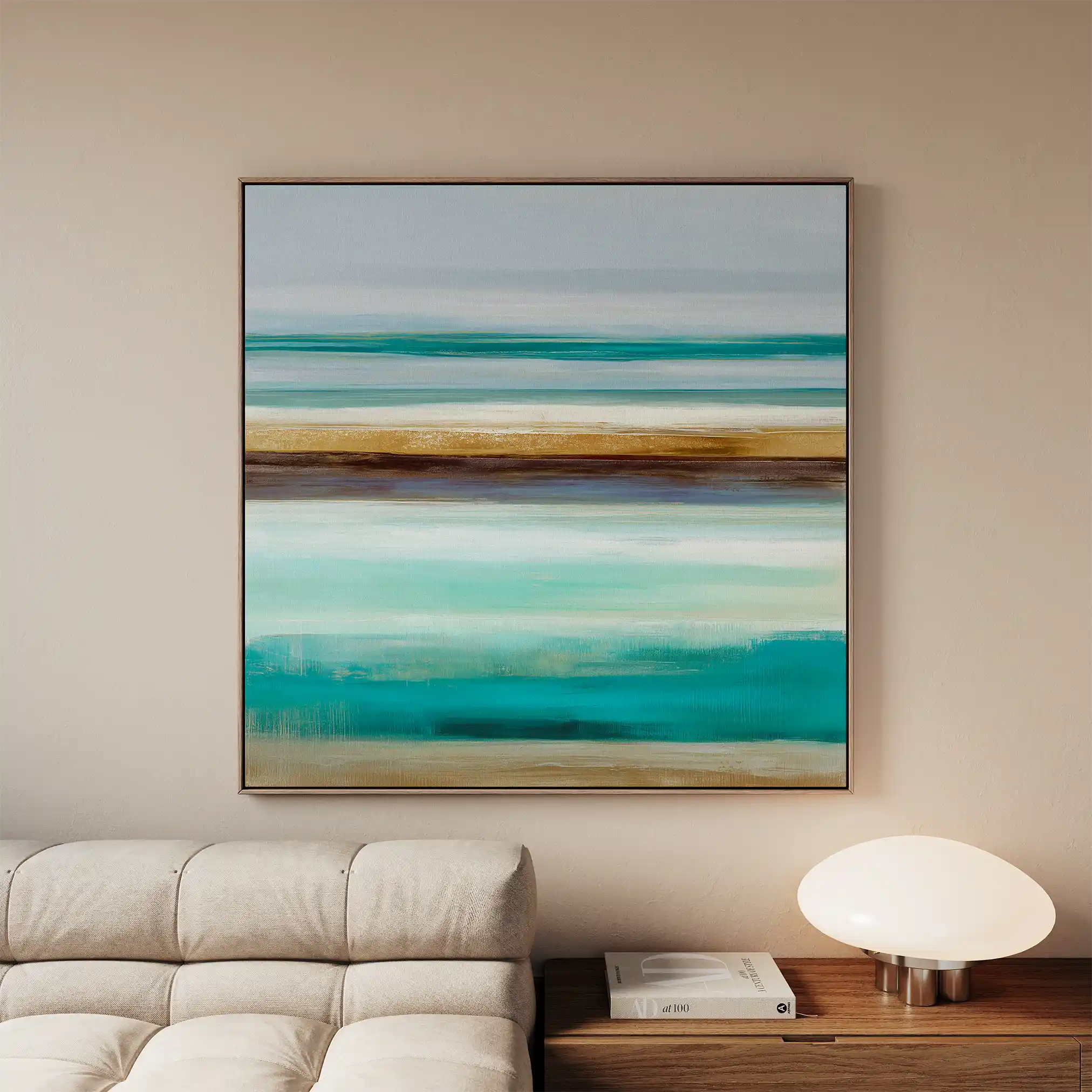 Abstract 1014 Canvas Art 60 x 60 cm / Black