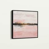 Abstract 1015 Canvas Art 16" x 16" / 40 x 40 cm / Black