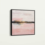 Abstract 1015 Canvas Art 60 x 60 cm / Black