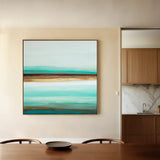 Abstract 1016 Canvas Art 16" x 16" / 40 x 40 cm / Black