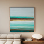 Abstract 1016 Canvas Art 16" x 16" / 40 x 40 cm / Black