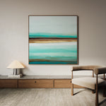Abstract 1016 Canvas Art 16" x 16" / 40 x 40 cm / Black