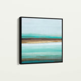 Abstract 1016 Canvas Art 16" x 16" / 40 x 40 cm / Black