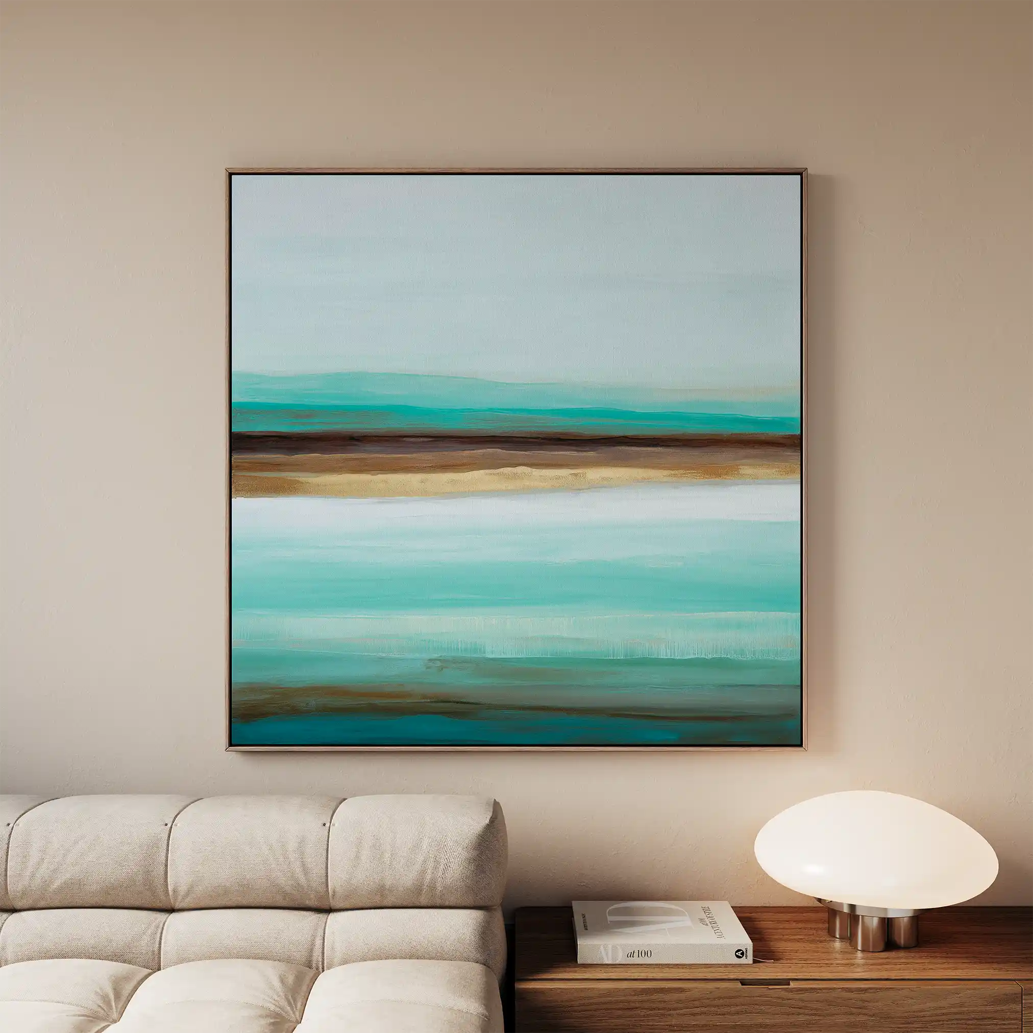 Abstract 1016 Canvas Art 60 x 60 cm / Black