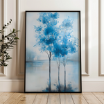 Floral 1016 Canvas Art 18" x 24" / 45 x 60 cm / Black