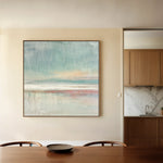 Abstract 1017 Canvas Art 16" x 16" / 40 x 40 cm / Black
