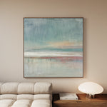 Abstract 1017 Canvas Art 16" x 16" / 40 x 40 cm / Black