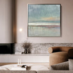 Abstract 1017 Canvas Art 16" x 16" / 40 x 40 cm / Black