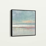 Abstract 1017 Canvas Art 16" x 16" / 40 x 40 cm / Black
