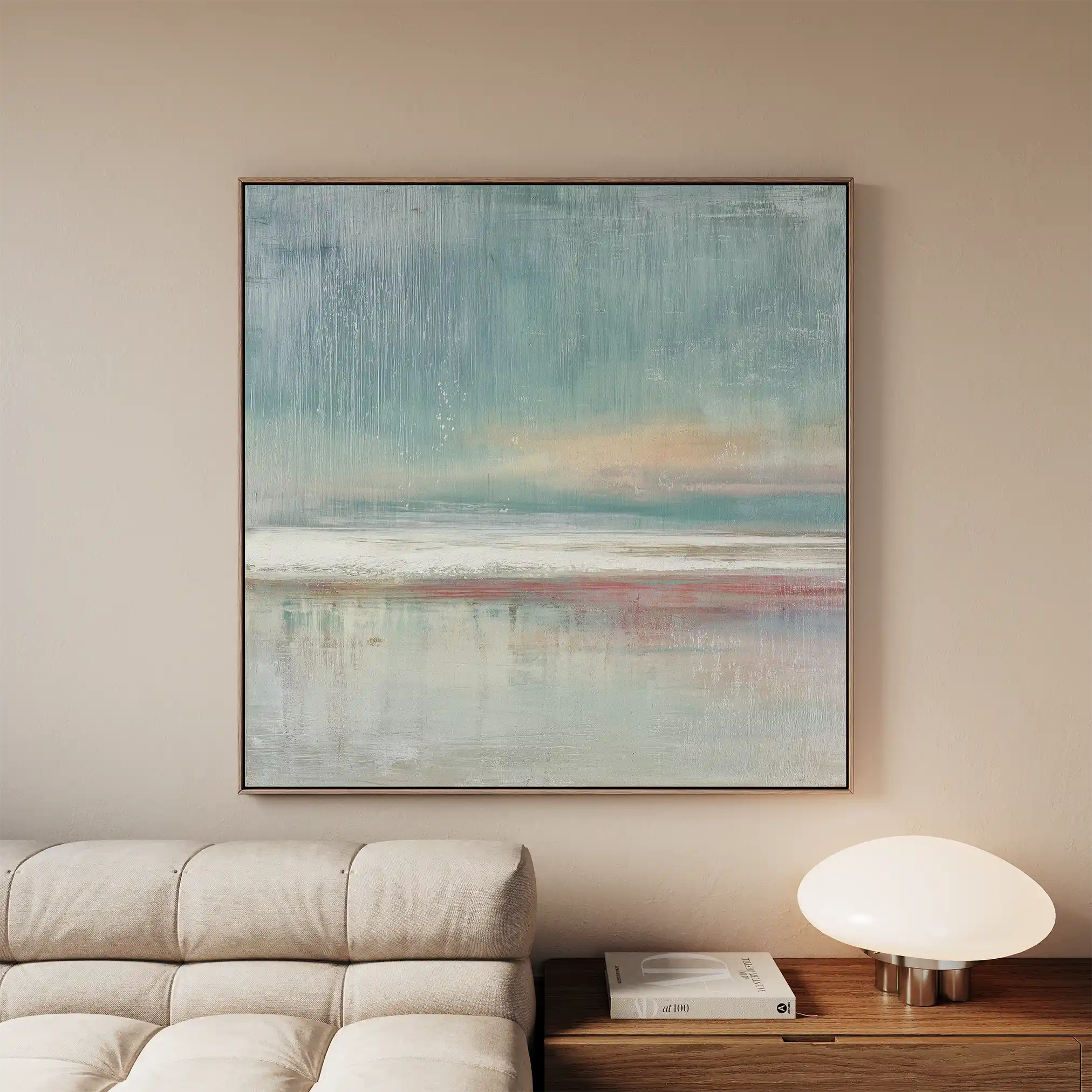 Abstract 1017 Canvas Art 60 x 60 cm / Black