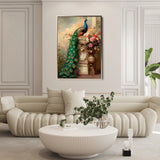 Floral 1017 Canvas Art 18" x 24" / 45 x 60 cm / Black