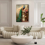 Floral 1017 Canvas Art 60 x 40 cm / Black
