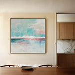 Abstract 1018 Canvas Art 16" x 16" / 40 x 40 cm / Black