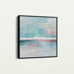Abstract 1018 Canvas Art 16" x 16" / 40 x 40 cm / Black