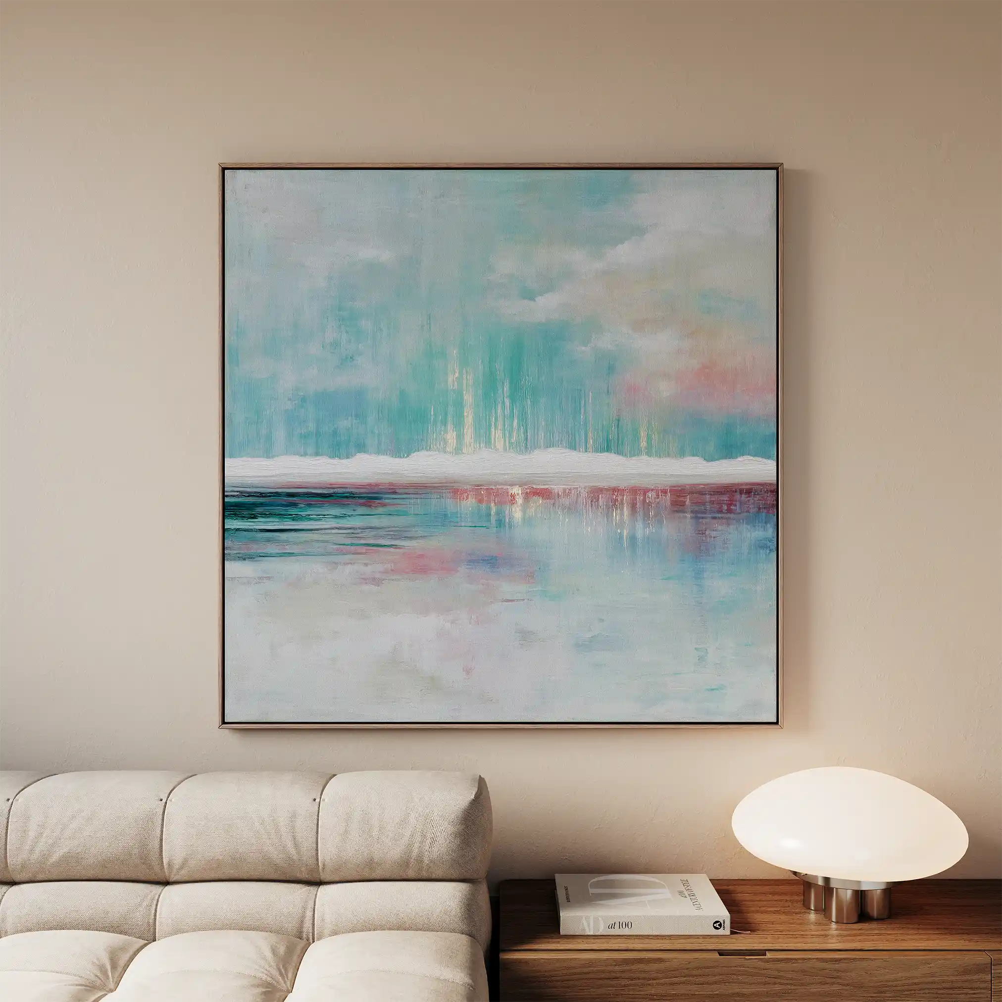 Abstract 1018 Canvas Art 60 x 60 cm / Black