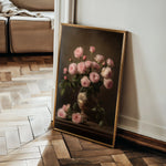Floral 1018 Canvas Art 18" x 24" / 45 x 60 cm / Black