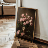 Floral 1018 Canvas Art 18" x 24" / 45 x 60 cm / Black